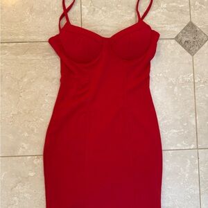 SAINT GENIES Red Strappy Dress
